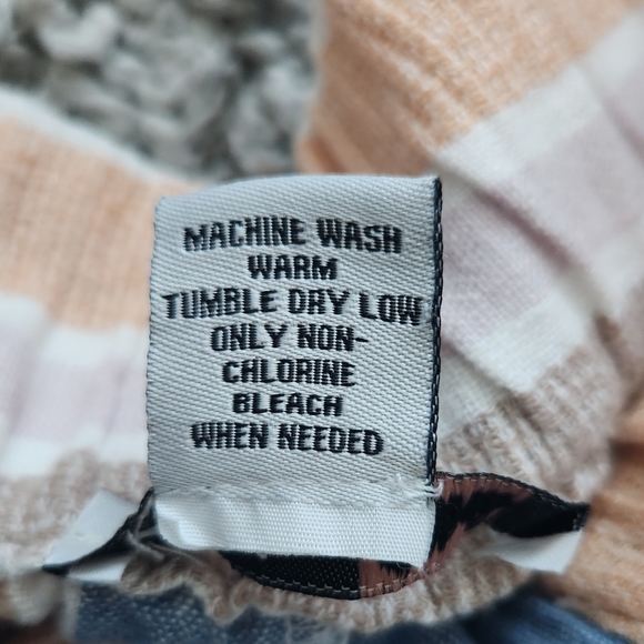 Marissa Olivia Linen Blend Maxi Long Skirt Striped Pockets MCM Vibe Sz M - Picture 11 of 14